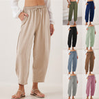 Damen Lockerer Fit Leichte Hosen R&B