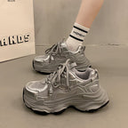 Damen Sportliche Chunky Sneakers mit rutschfester Sohle und atmungsaktivem Obermaterial R&B