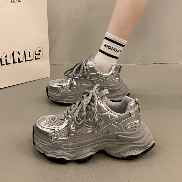 Damen Sportliche Chunky Sneakers mit rutschfester Sohle und atmungsaktivem Obermaterial R&B