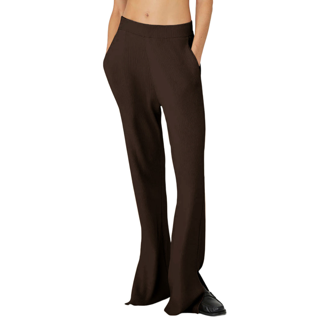Damen Elegante und luftige Hosen mit seitlichen Schlitzen R&B