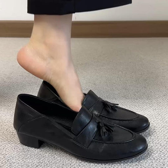 Damen elegante Mokassins mit modischem Quasten-Design R&B