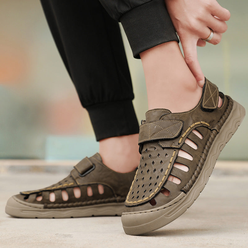 Damen Atmungsaktive Freizeitsandalen mit verstellbarem Klettverschluss und rutschfester Sohle R&B