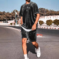 Herren Lässiges Velours Freizeit-Set mit stylischem Schnitt