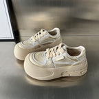 Damen modische Sneakers mit extragroßer Plateausohle und atmungsaktiver Mesh-Oberfläche R&B