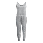 Damen lässiger Overall mit Taschen und Elastischem Taillenzug R&B