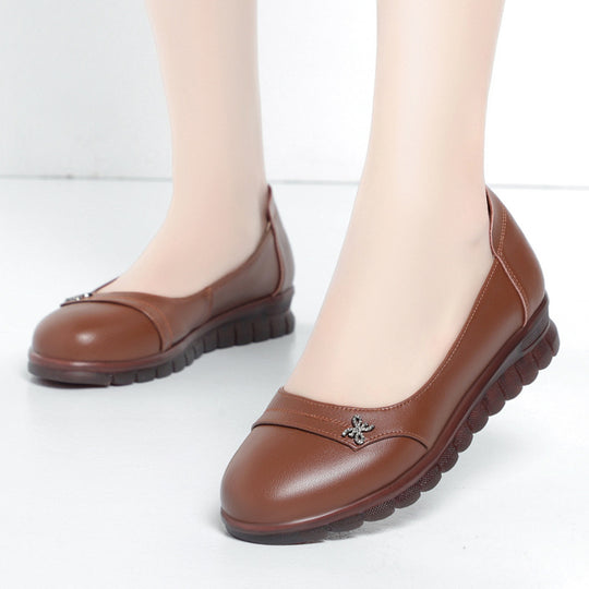 Damen Ballerinas mit dämpfendem Fußbett und dekorativen Schmuckdetails R&B