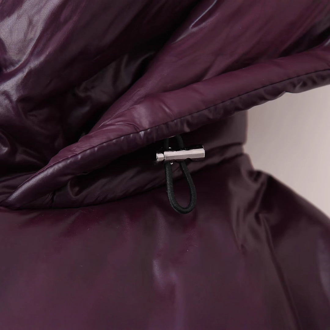 Damen Pufferjacke mit Kapuze und praktischen Taschen R&B