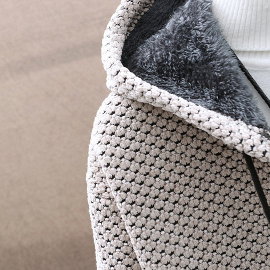 Damen gemütliche Kapuzenjacke mit weichem Innenfutter und innovativem Schnitt R&B