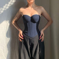 Damen Korsettoberteil mit verstärktem Bustier
