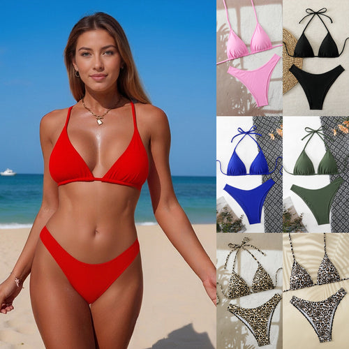 Damen Triangel-Bikini mit hohem Beinausschnitt R&B