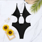 Damen Einteiliger Badeanzug mit Cut-Outs R&B