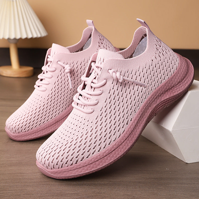 Damen Leichte und atmungsaktive Sneaker mit flexiblem Strickoberteil R&B