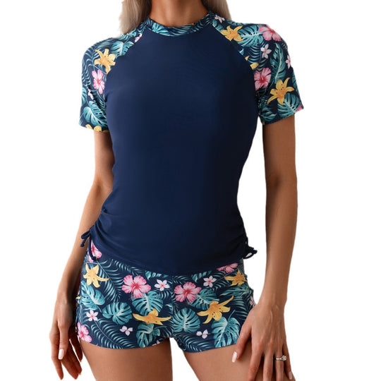 Damen Surf- und Sportanzug mit floralen Akzenten R&B