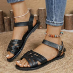 Damen geschlossene Riemen-Sandalen R&B