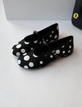 Damen Ballerinas mit modischem Punkten-Design und verstellbarem Riemchen R&B