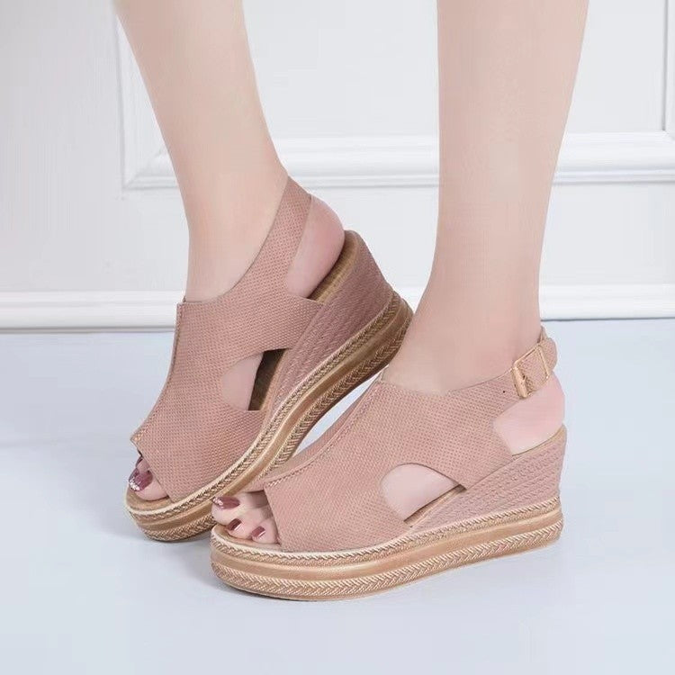 Damen Plattform Sandalen