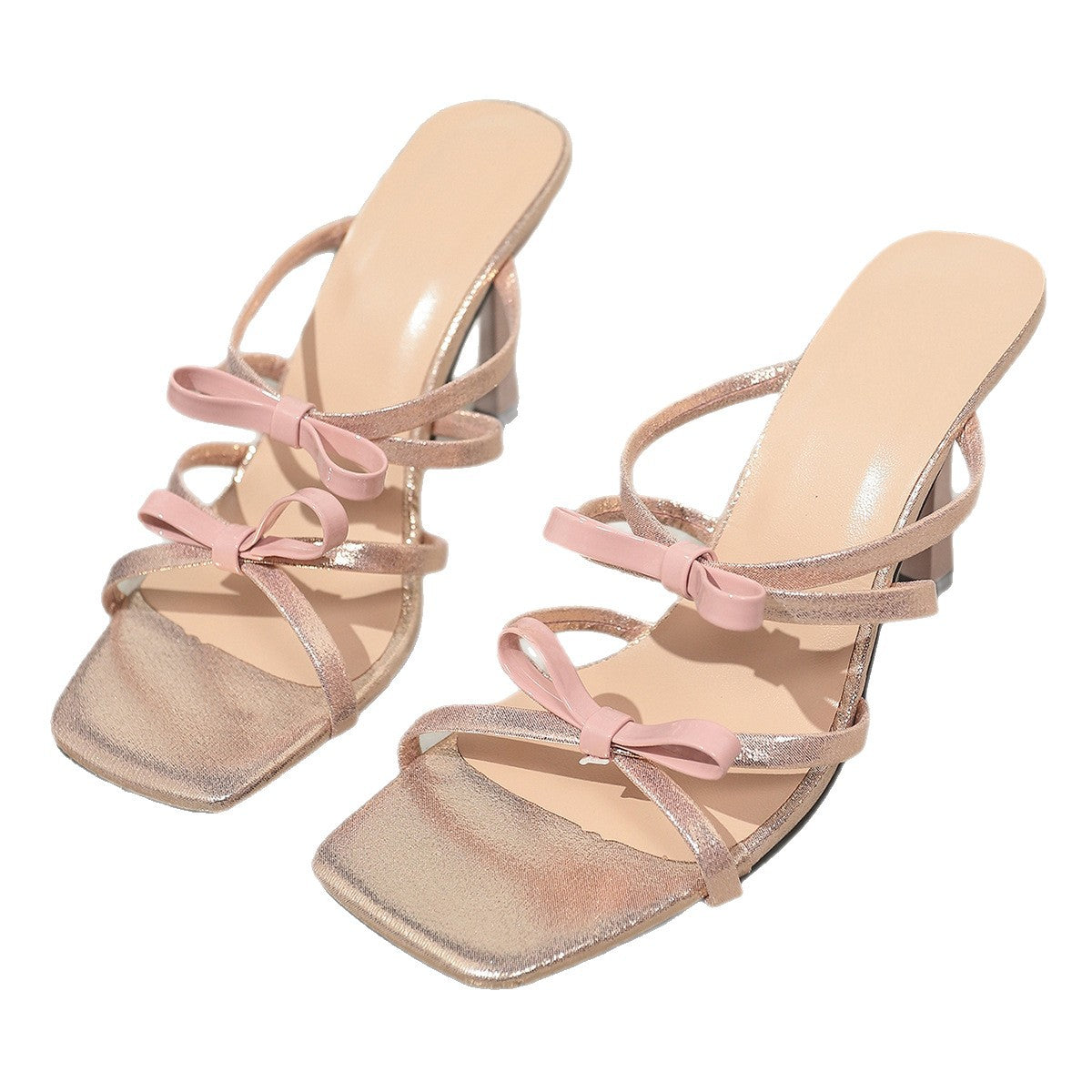 Damen elegante Sandalen mit modischem Schleifen-Detail R&B