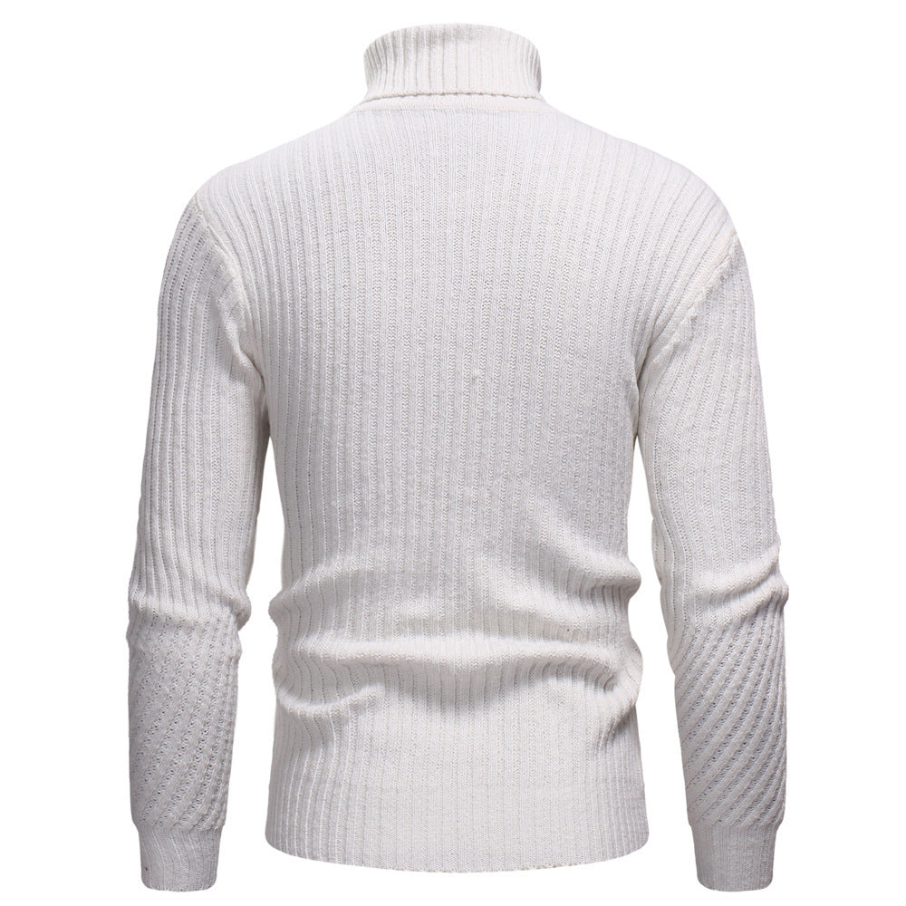 Herren Hochwertiger Rollkragenpullover im strukturierten Design R&B