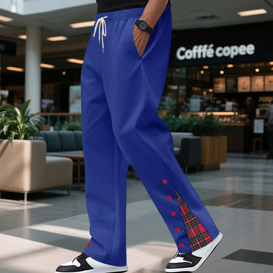 Herren lässige Freizeitpants mit Kordelzug und grafischem Design R&B