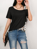 Damen Modisches T-Shirt mit asymmetrischem Design