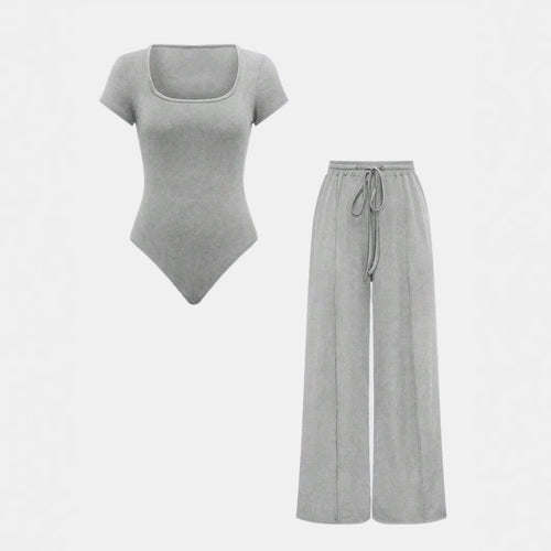 Damen Lässiges Strick-Zweiteiler-Set mit weitem Schnitt und hochwertigem Material R&B