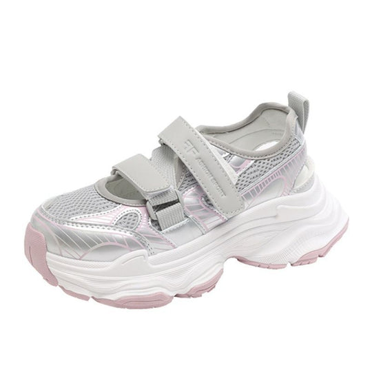 Damen Sportliche Sneaker mit Klettverschluss und innovativem Sohlenprofil R&B