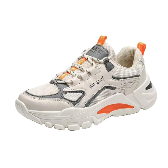 Damen komfortable Chunky Sneakers mit atmungsaktivem Mesh-Obermaterial und flexibler Dämpfungstechnologie R&B