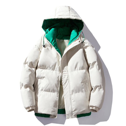 Damen isolierte Winterjacke mit künstlerischem Print und verstellbarem Kapuzensystem R&B