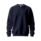 Herren nan Oversize-Rundhals-Sweatshirt aus weichem Baumwollfleece mit gerippten Bündchen R&B