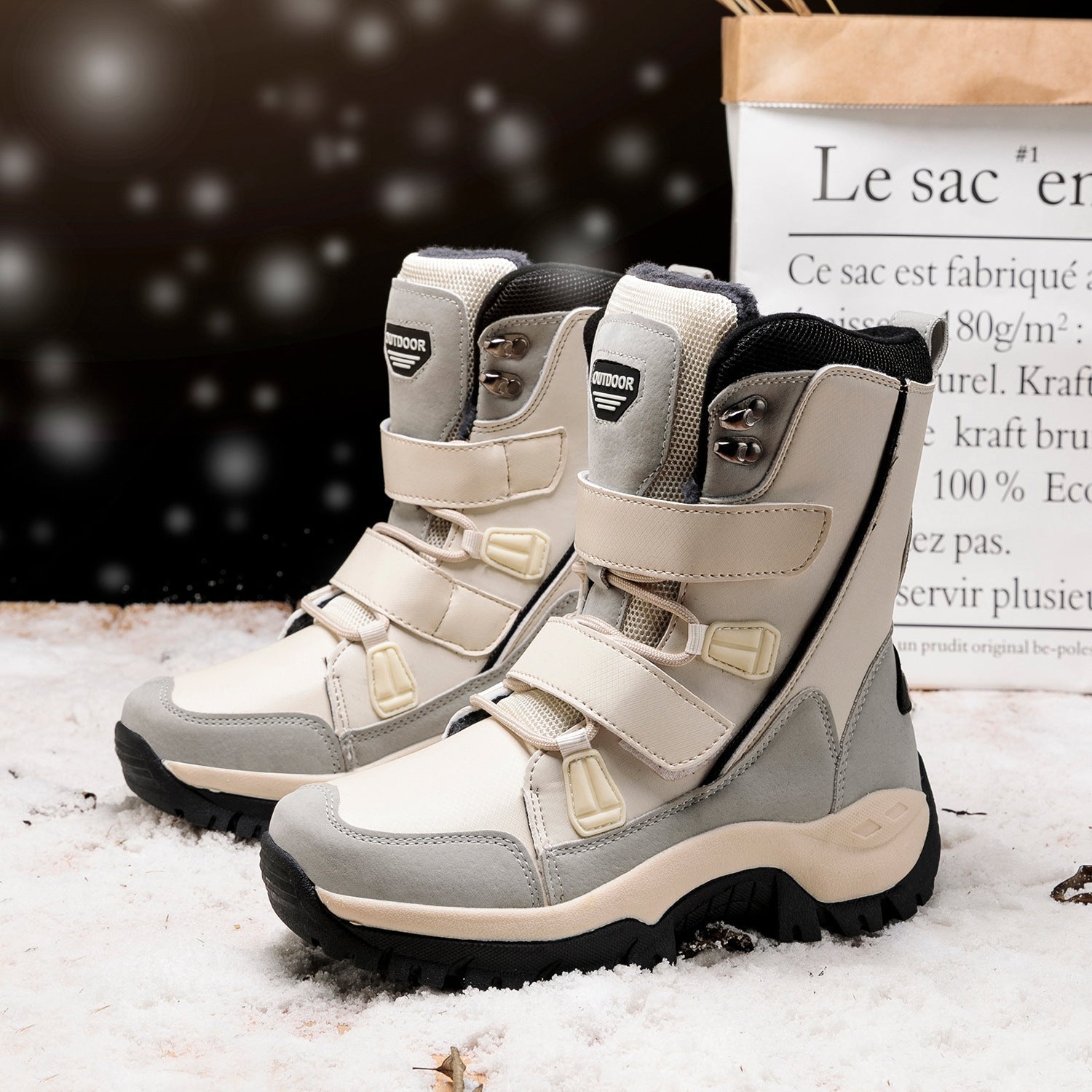 Damen Winterfestige Stiefel mit isolierendem Innenfutter und rutschfester Sohle R&B