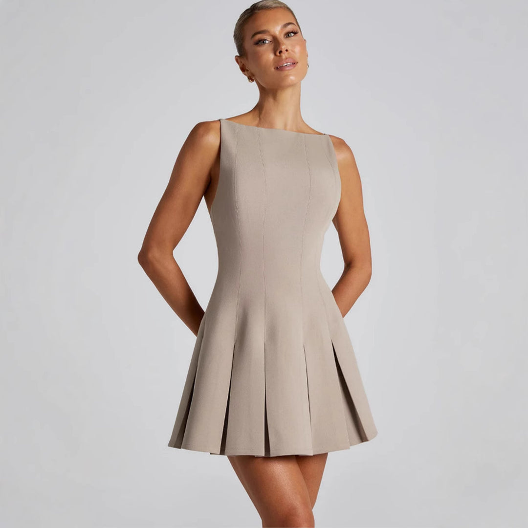 Damen Freizeitkleid mit schwingendem Rock und elegantem Schnitt R&B