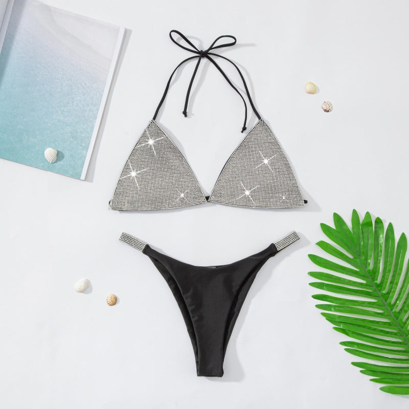 Damen Bikini-Unterteil mit funkelnden Strassdetails R&B