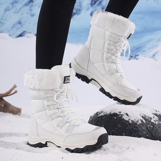 Damen Winterwanderboots mit isolierendem Futter und rutschfester Profilsohle R&B