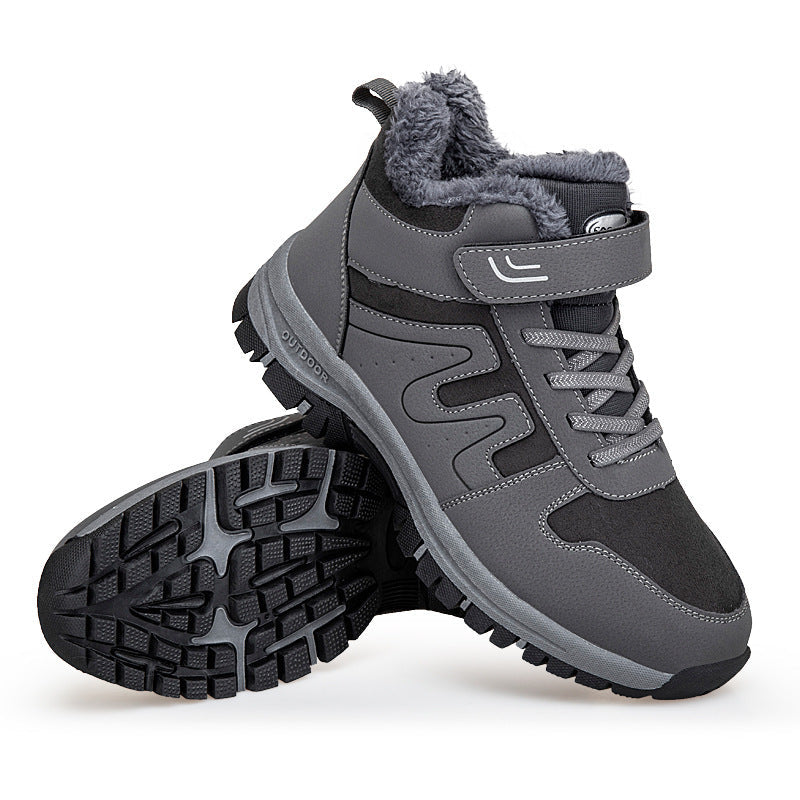 Damen Winterstiefel mit praktischem Klettverschluss und isolierender Innensohle R&B