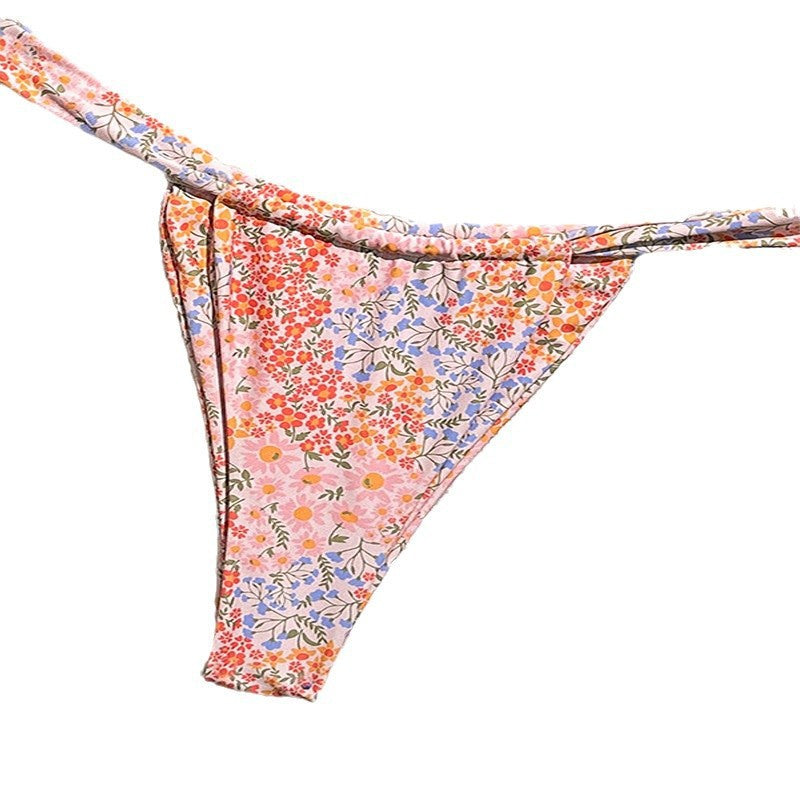 Damen Triangel-Bikini-Set mit zarten floralen Akzenten R&B