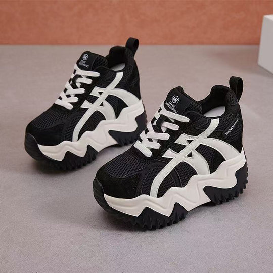 Damen Sportliche Chunky Sneakers mit atmungsaktiven Mesh und stabiler Sohle R&B