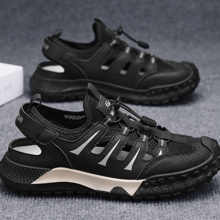 Damen Komfortable Sport Sandalen mit atmungsaktivem Obermaterial und rutschfester Sohle R&B