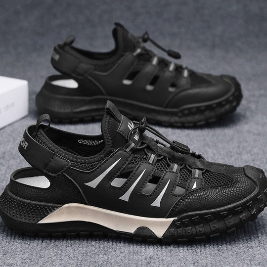 Damen Komfortable Sport Sandalen mit atmungsaktivem Obermaterial und rutschfester Sohle R&B