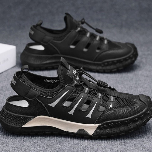 Damen Komfortable Sport Sandalen mit atmungsaktivem Obermaterial und rutschfester Sohle R&B
