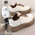 Damen modische Sneakers mit warmem Innenfutter und robuster Profilsohle R&B