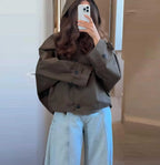 Damen Oversized Regenjacke mit Kapuze und modischem Schnitt R&B