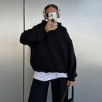 Damen Kuschelige Sweatshirt- und Jogginghose-Kombination R&B