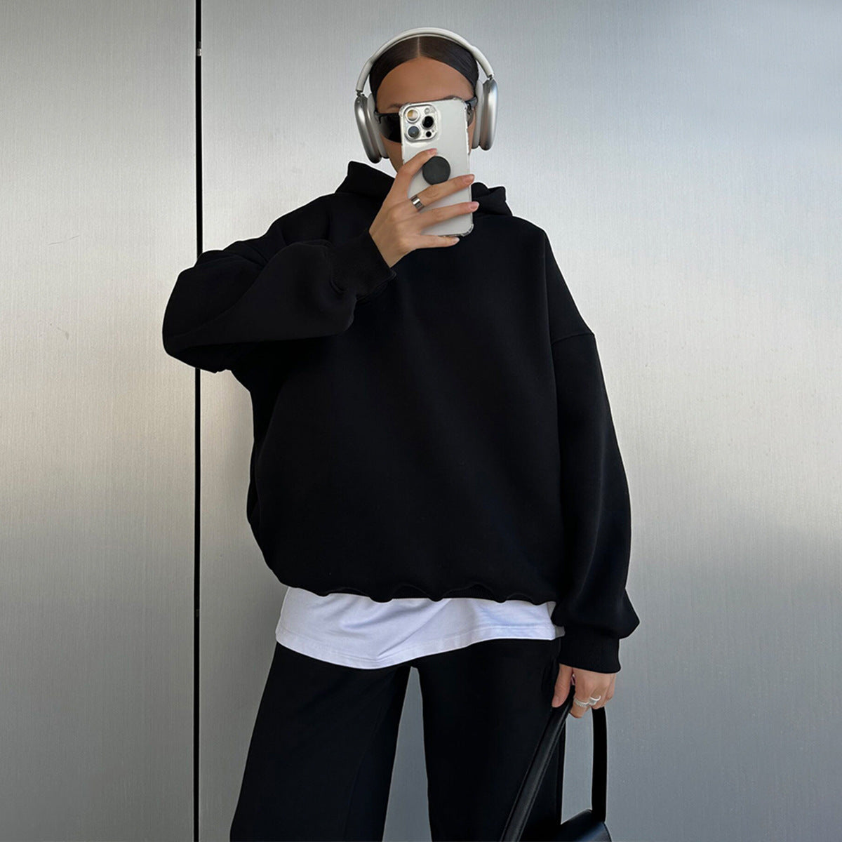 Damen Kuschelige Sweatshirt- und Jogginghose-Kombination R&B