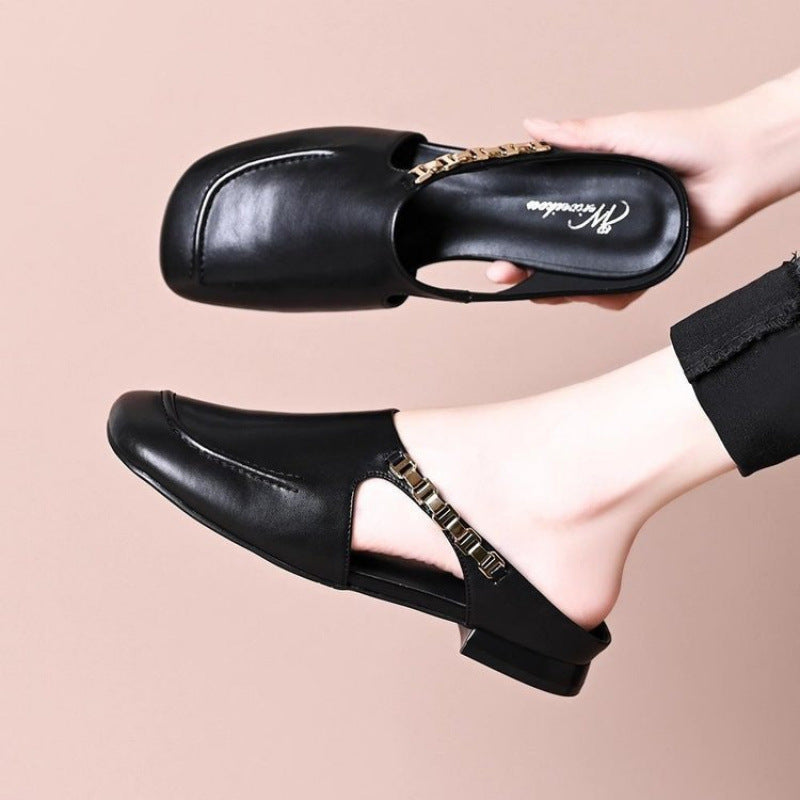 Damen Elegante Clogs mit modischem Riemchen-Design R&B