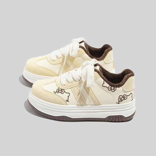 Damen Sportliche Sneaker mit weicher Innenpolsterung und blumigem Design R&B
