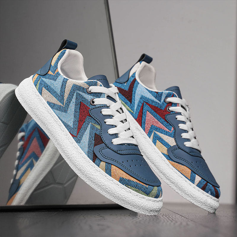 Damen Modische Sneakers mit einzigartigem Chevron-Design R&B