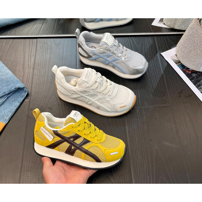 Damen Sportliche Sneakers mit atmungsaktiven Mesh-Details und rutschfestem Profil