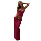 Damen Elegantes Maxikleid mit zarter Spitze und raffinierten Trägern R&B