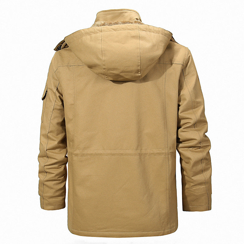 Herren robuste Utility-Jacke mit warmem Innenfutter
