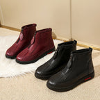 Damen modische Stiefel mit seitlichem Reißverschluss und bequemer Sohle